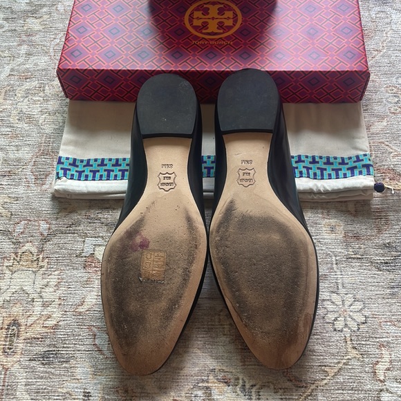 Tory Burch Raleigh Ballet Black Gold (8.5) - Picture 6 of 6